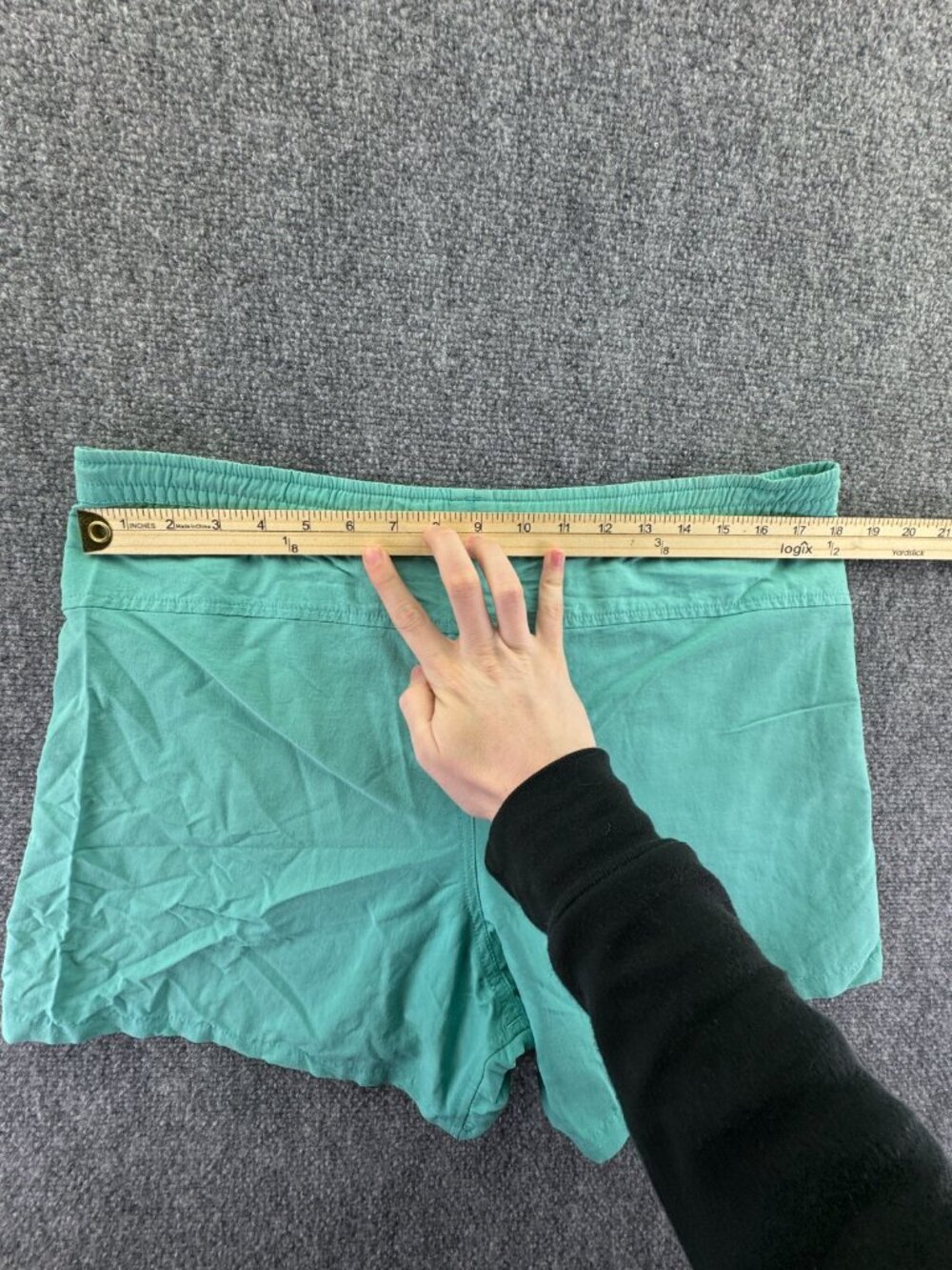 Patagonia Women Casual Outdoors Hiking Shorts Bottoms Elastic Medium Blue - Picture 14 of 16